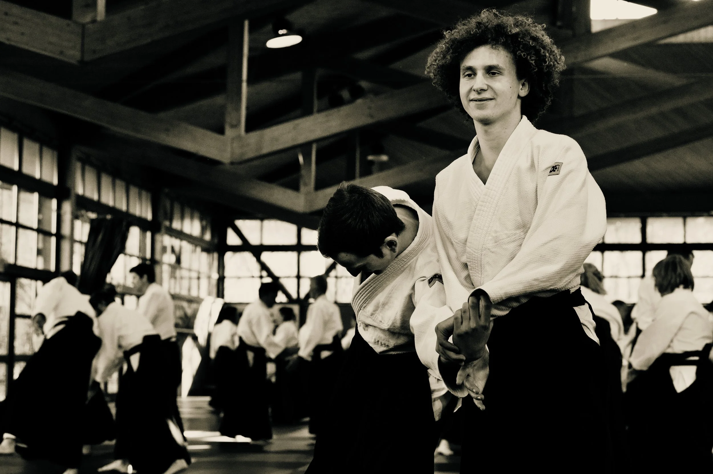 Graduierungs-Training beim Aikido im TSV München-Großhadern