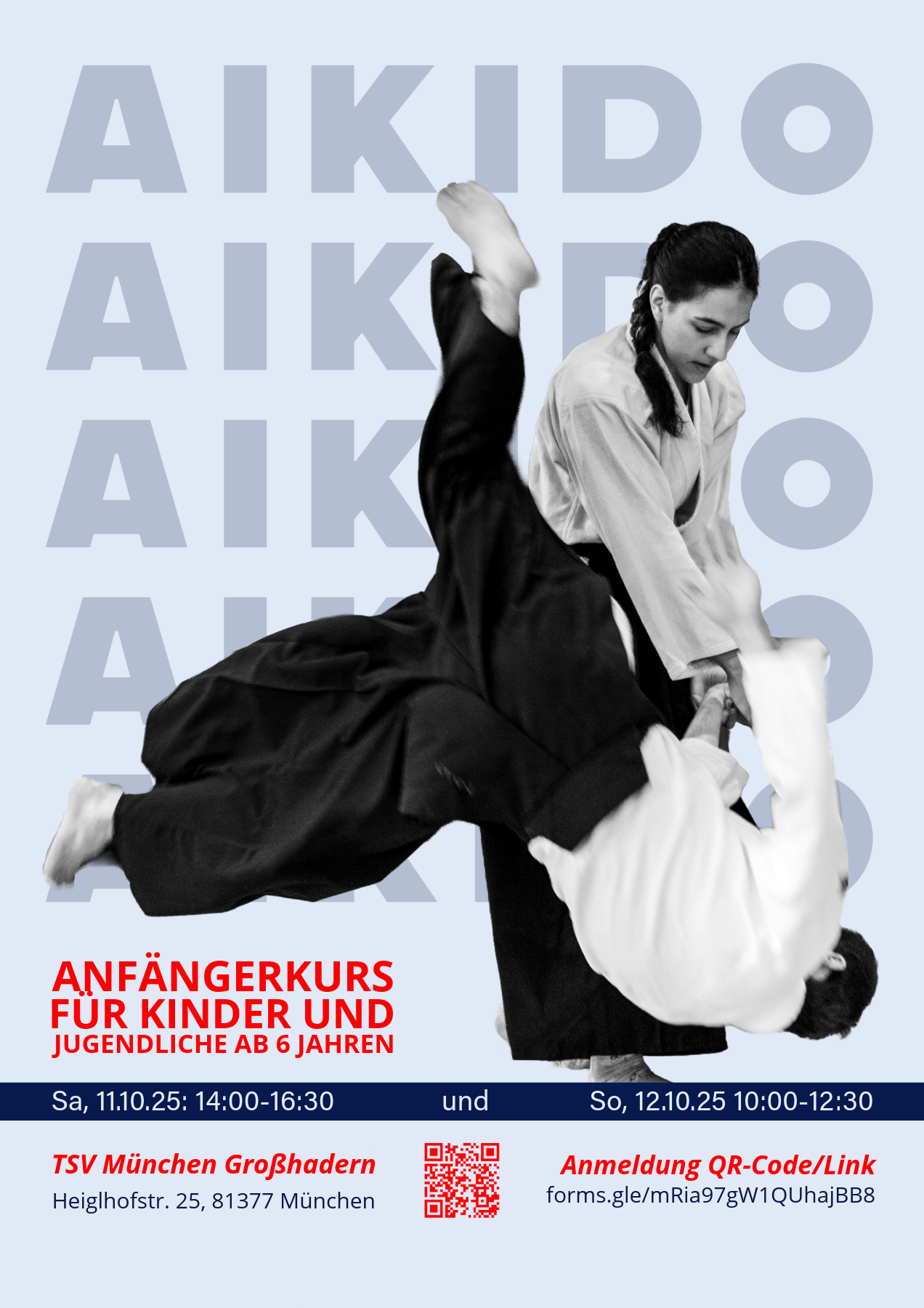 Kinder-Aikido Anfängerkurs am 11.–12. Oktober 2025