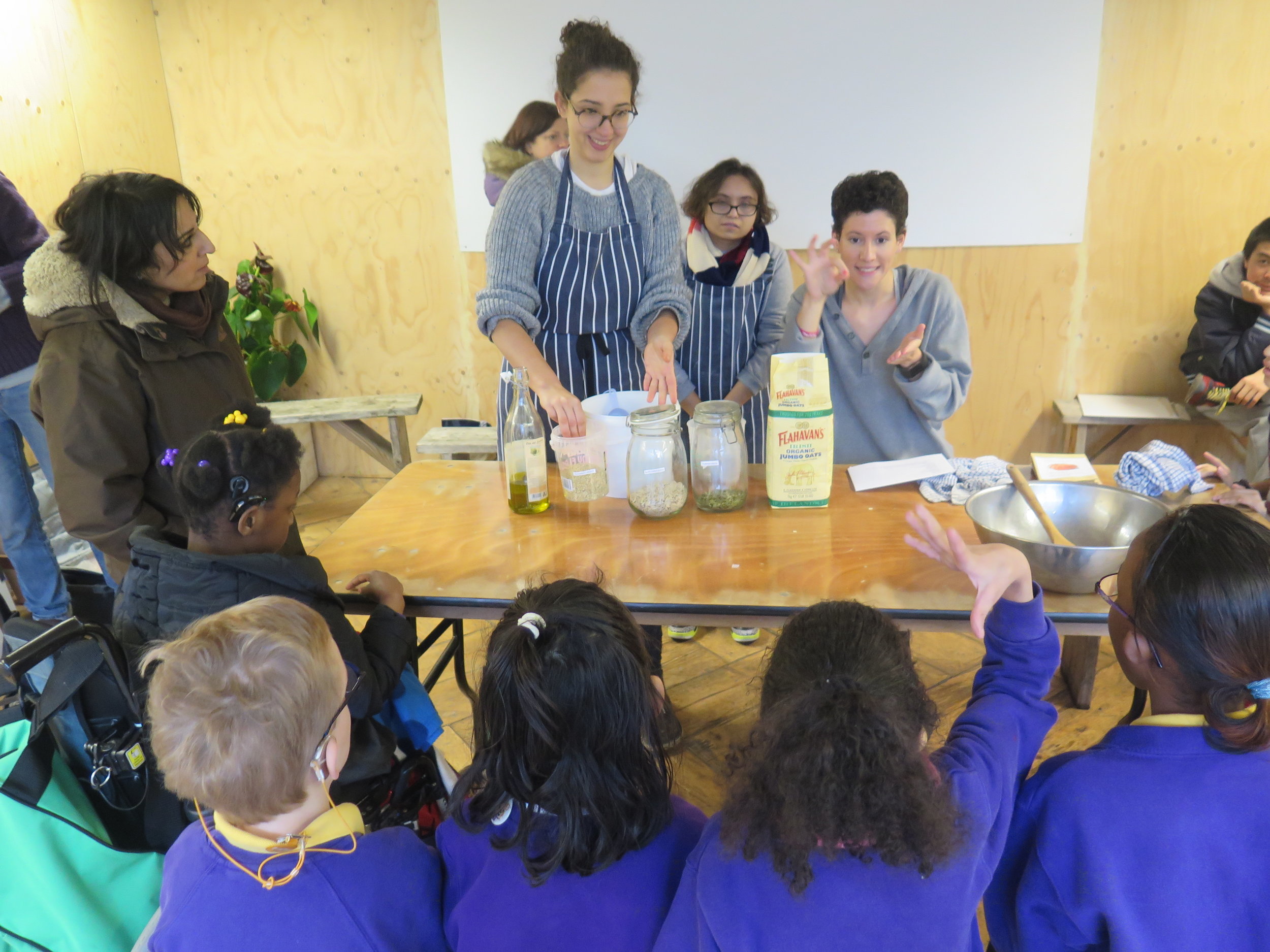 Lunch and Learning session with pupils from Frank Barnes School