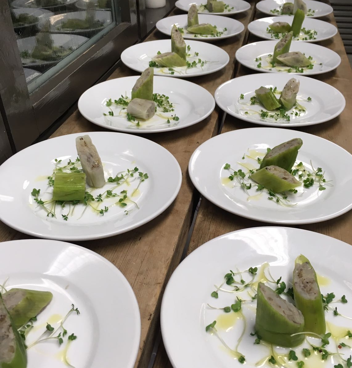 Taster course - leek and Jerusalem artichoke 