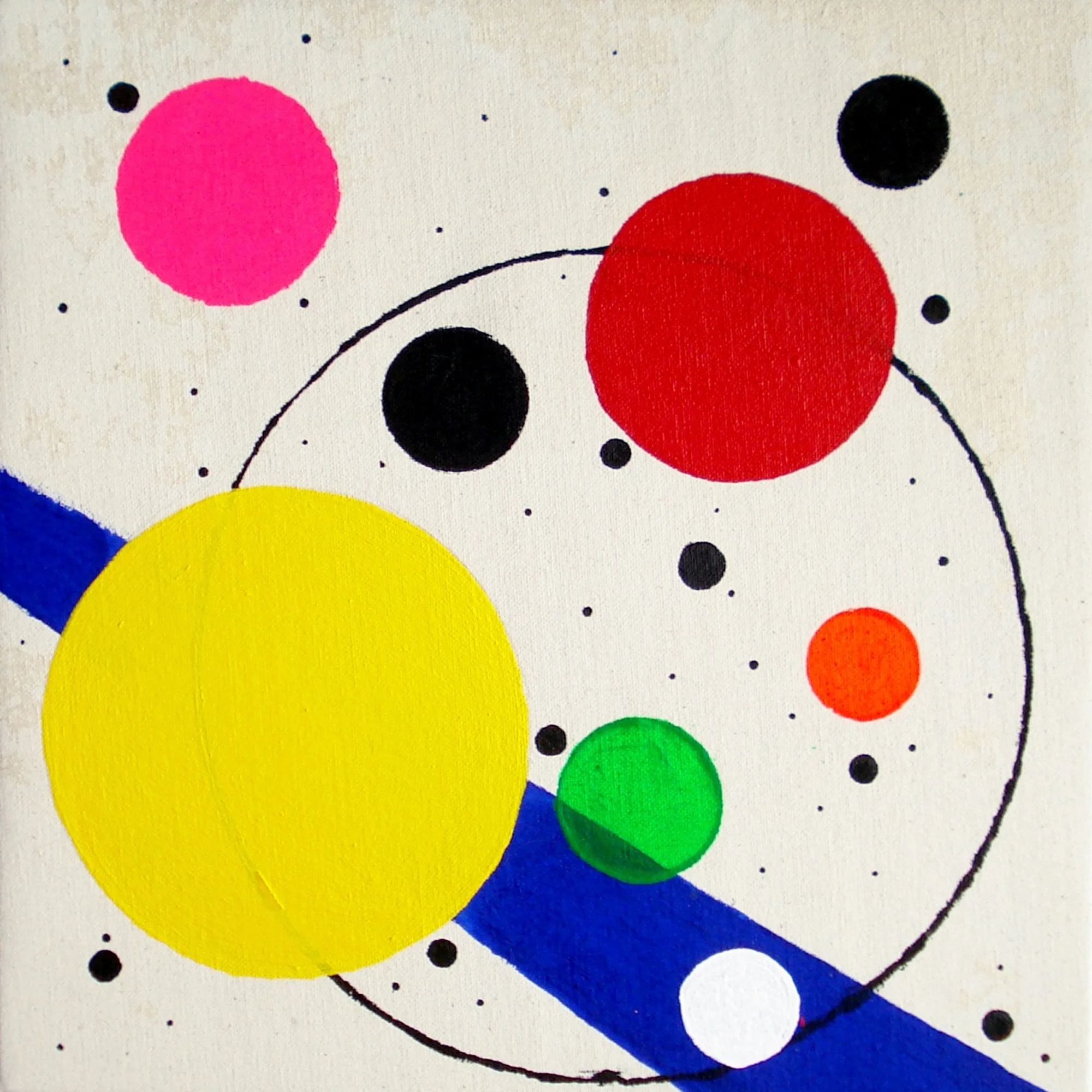    PAVA WÜLFERT     MIXED MEDIA    2015     abstract artist, colourful, circular, balance, winter, colombia, colombian artist, yellow, pink, red, purple, blue, black, textured, canvas, acrylic, minimal, green 