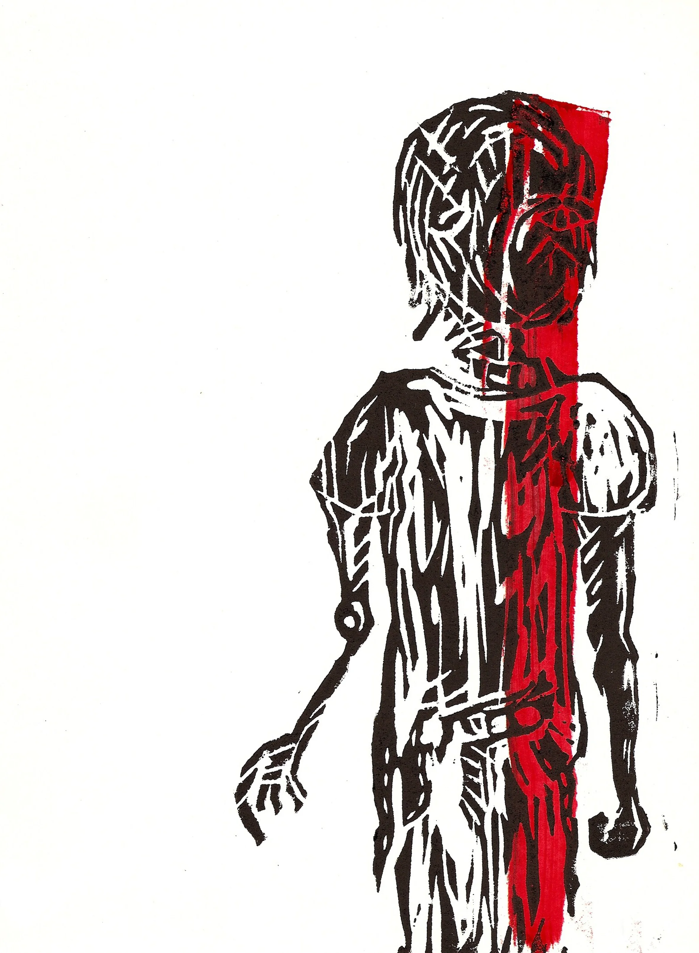 Inevitable pasa, pega paaff! y baja pasando por el pecho del lado que late.