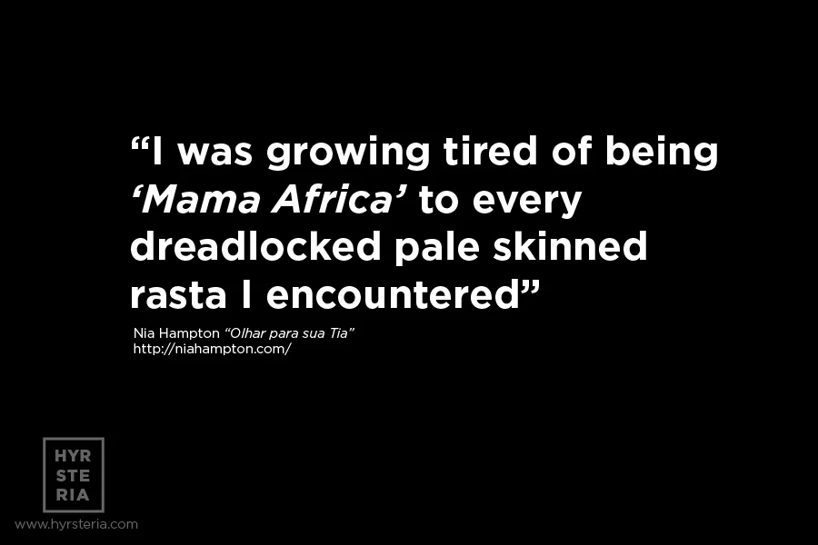 NIA HAMPTON "Olhar para sua Tia"