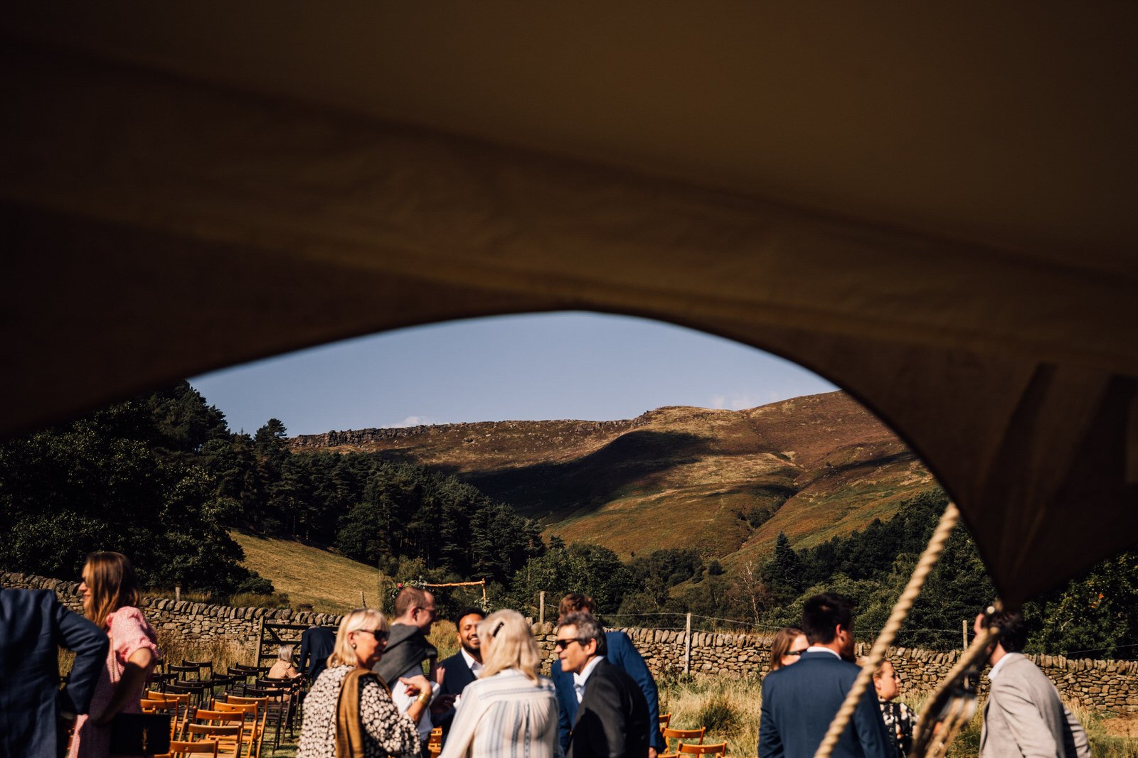 wedding marquee edale gathering