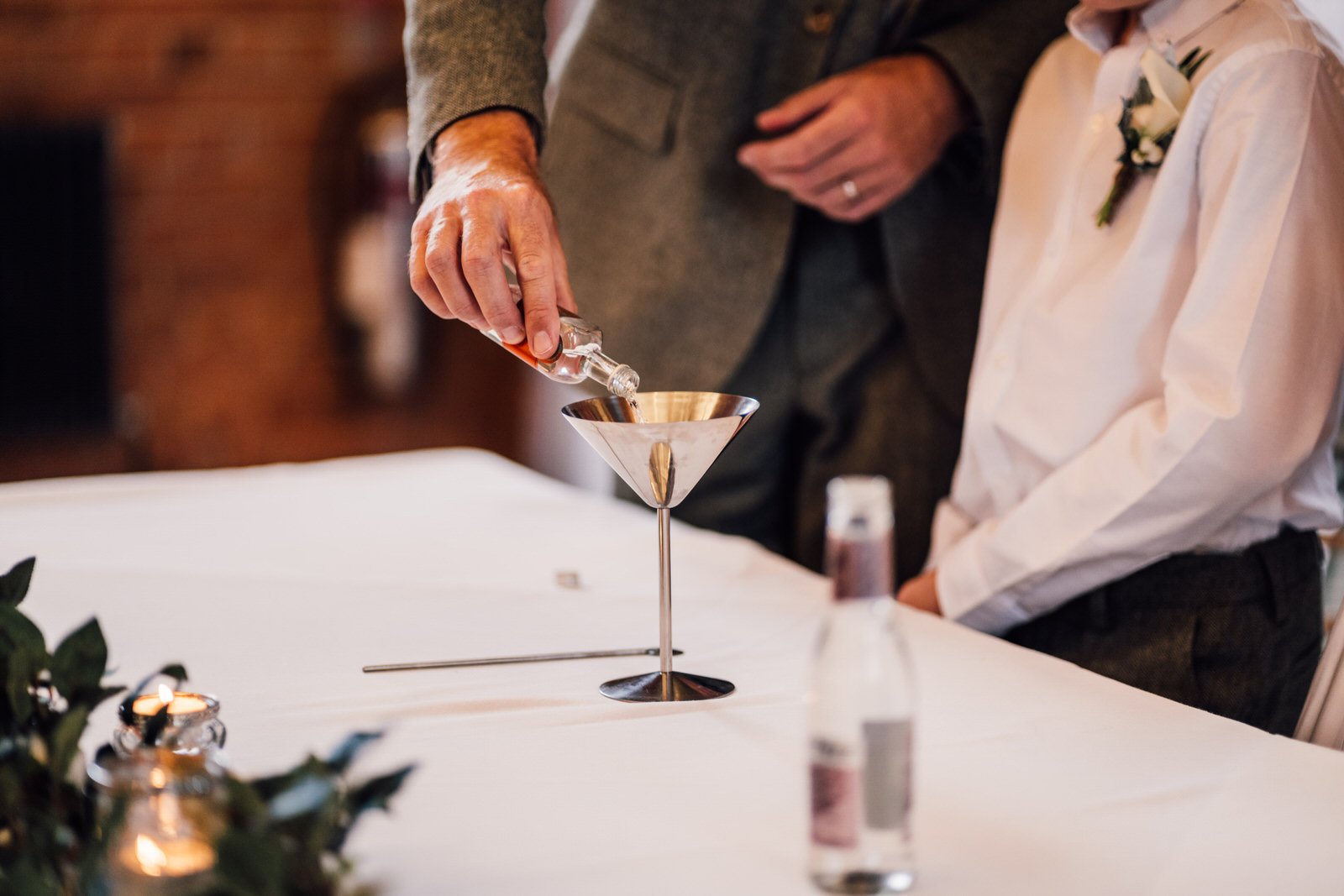 cocktail mixing wedding ceremony
