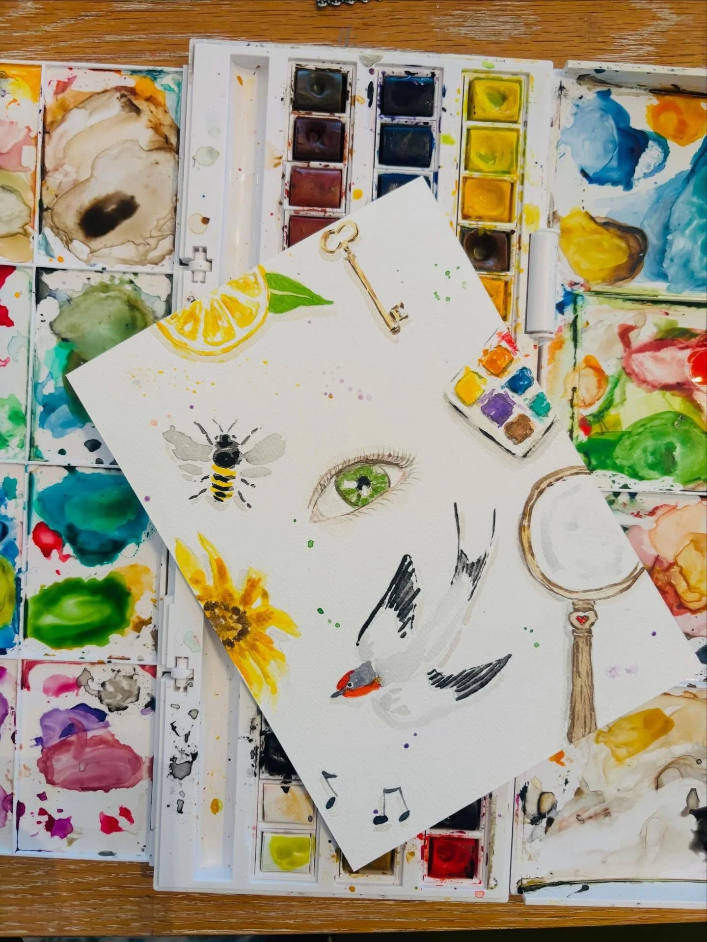 12.31.26 My 365th daily painting. One thing I&rsquo;ve loved about this New Year&rsquo;s resolution is how it helped me to constantly be on the lookout for inspiration. Looking forward to another year of creativity, beauty and fun! 💫🎨🫶🏻