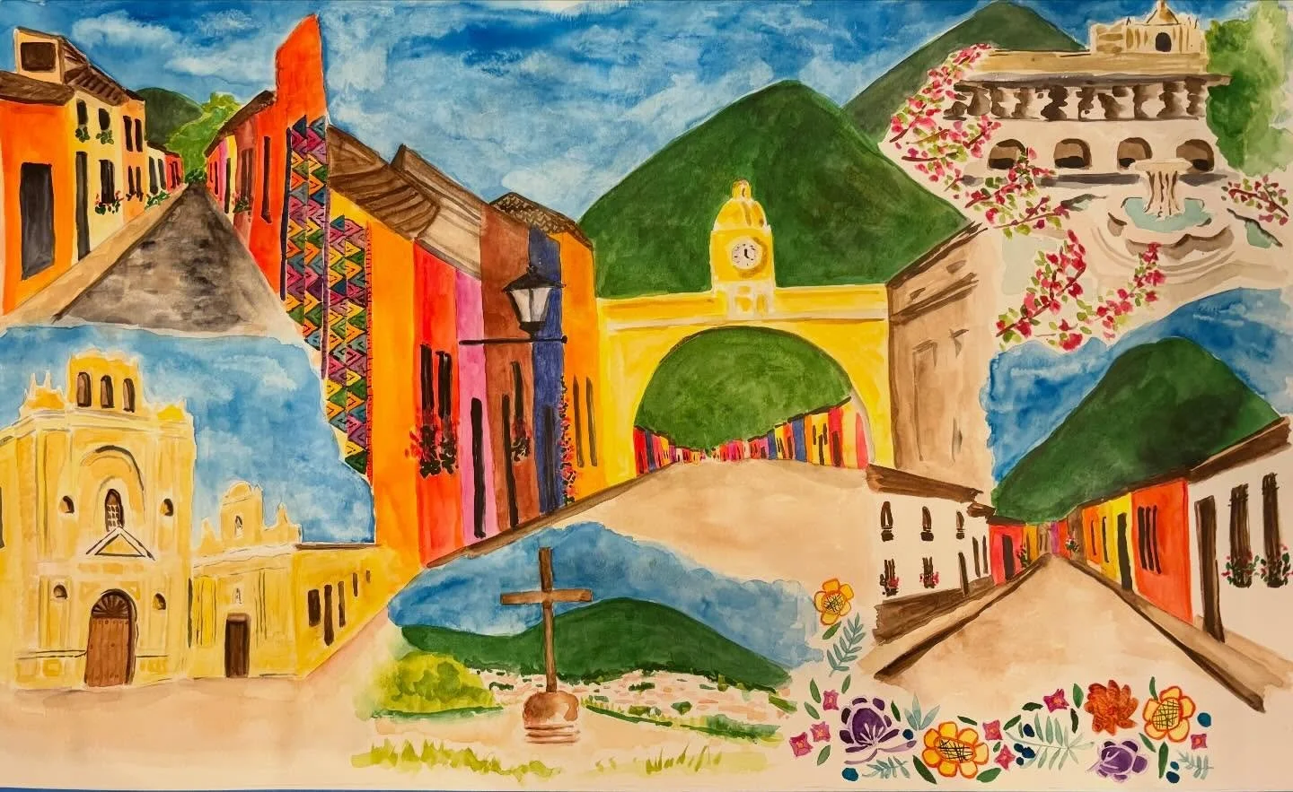 1.10.26 still chipping away at this one! Added some details and worked on layers of color throughout 🩷