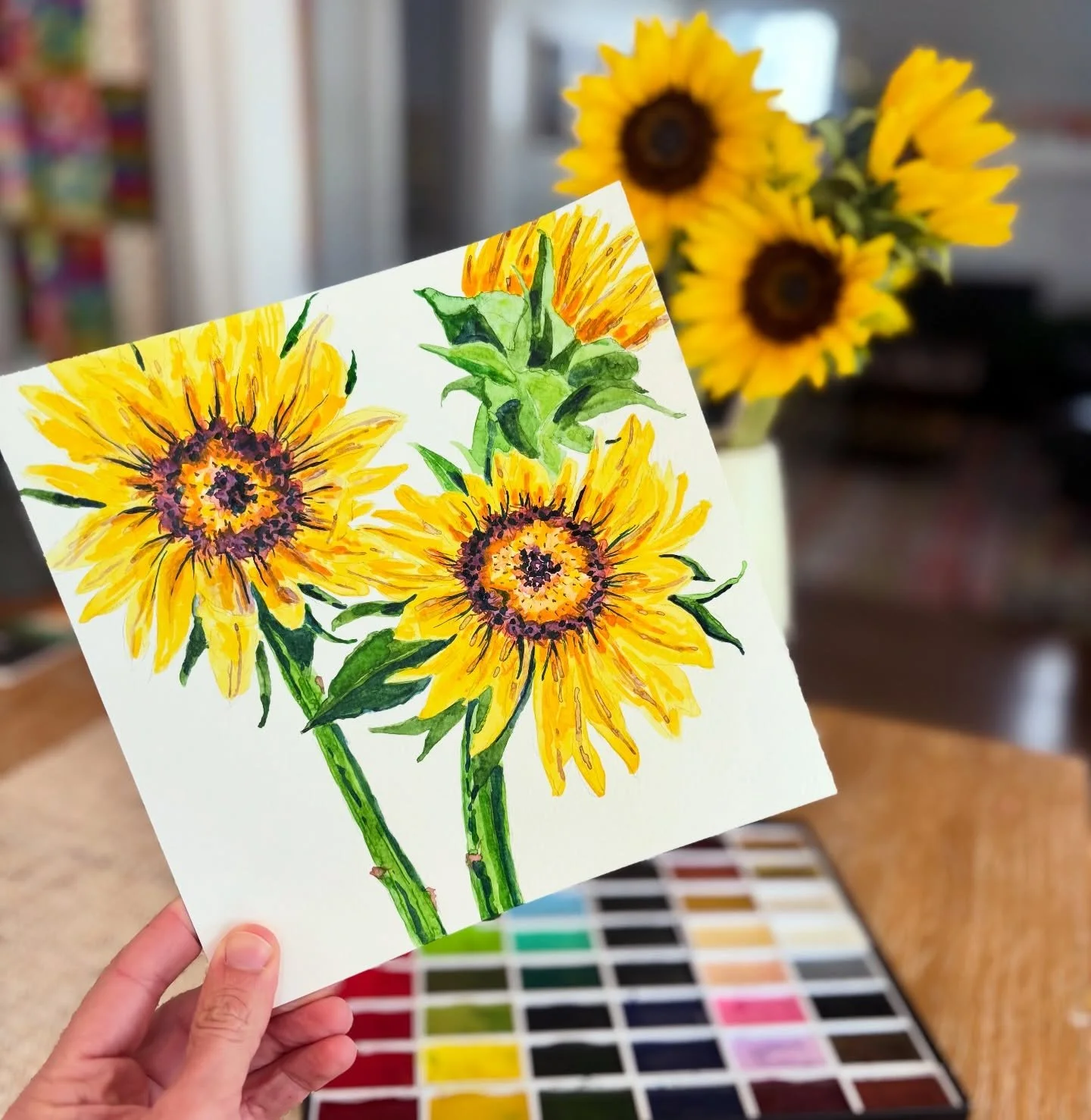 2.23.26 amazing what some Trader Joe&rsquo;s sunflowers can do for a case of the Mondays 🌻