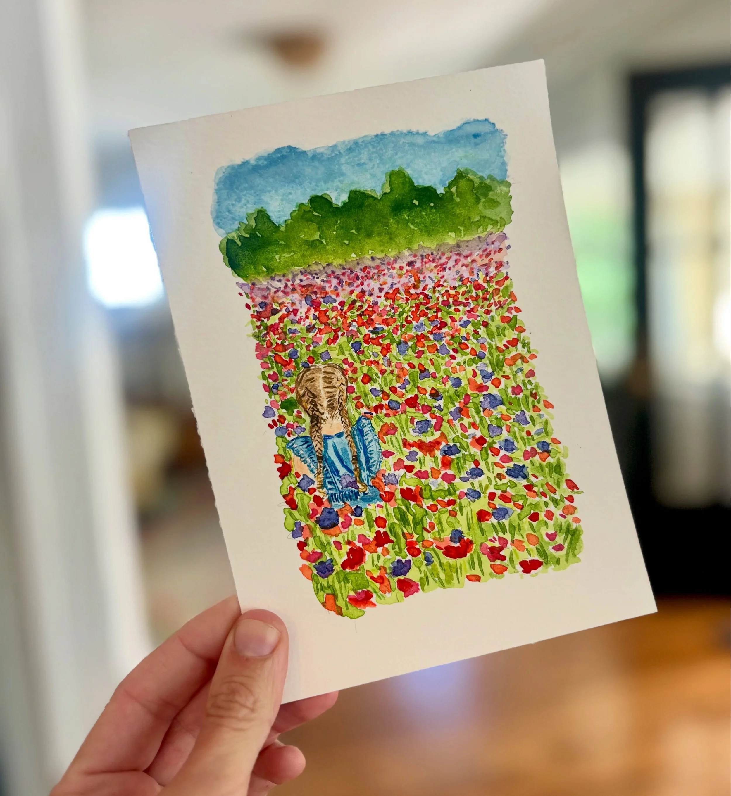 Loved painting this sweet scene! 🩷