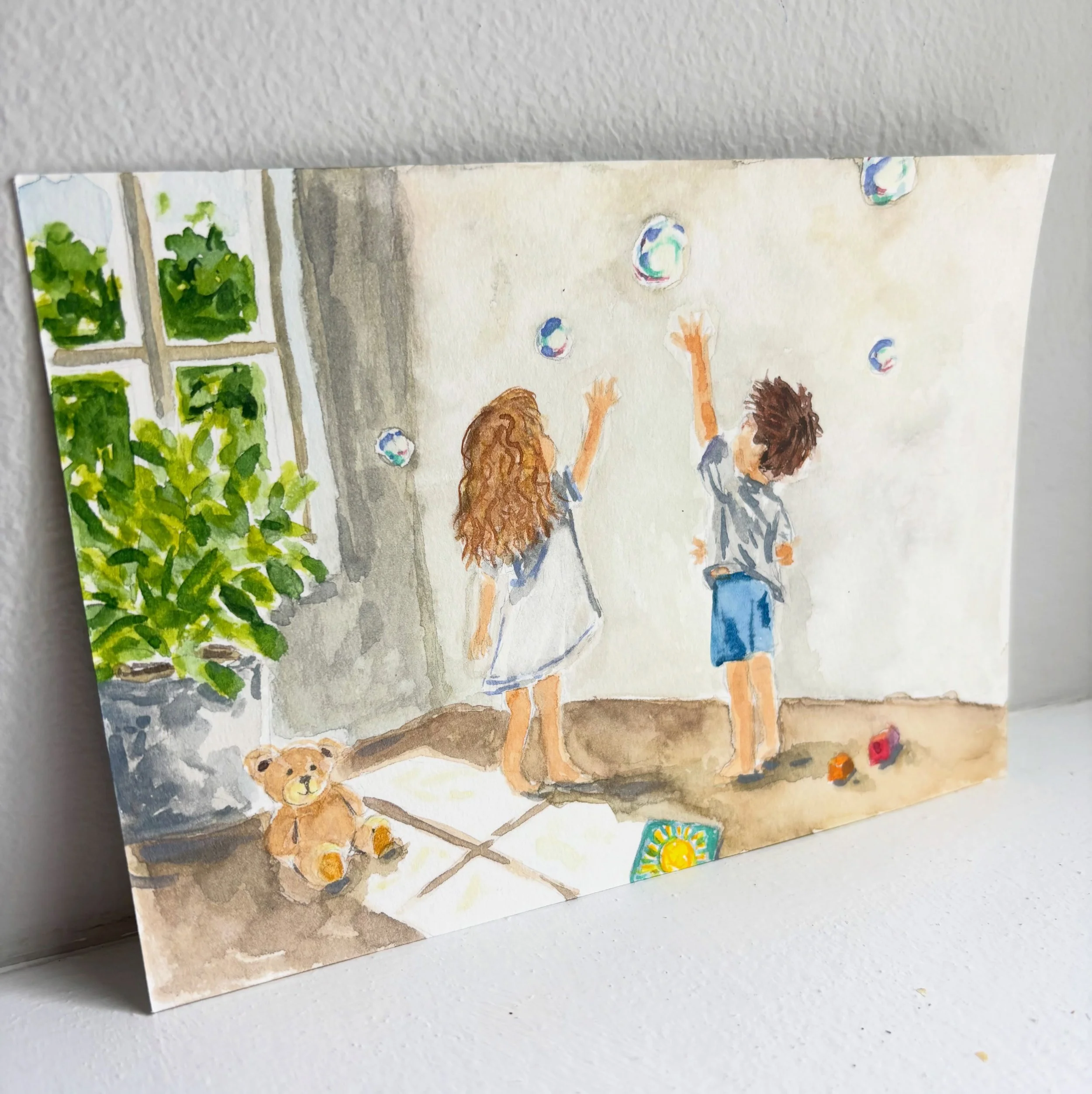 Loved working on this playful, sunny scene! ☀️🩷
