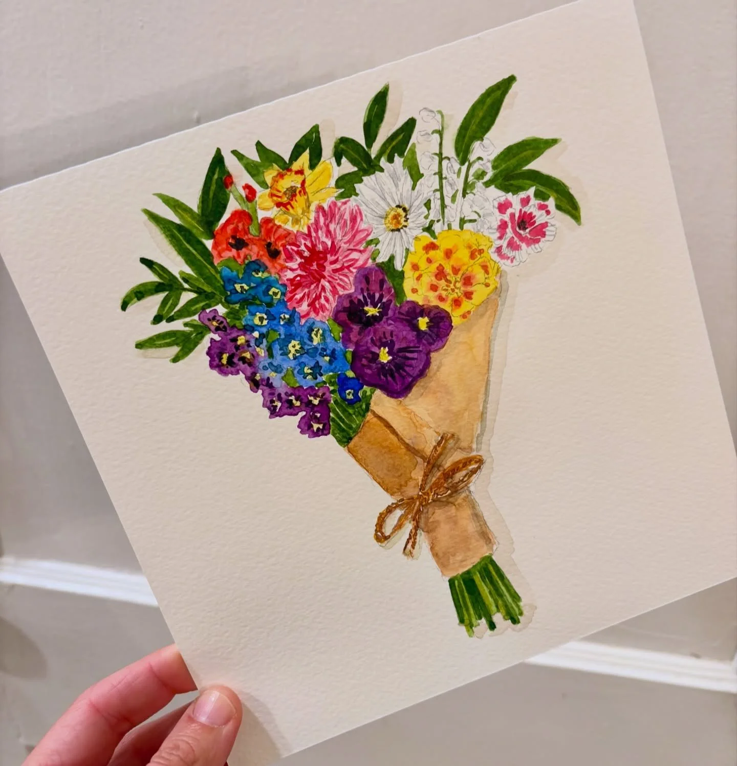 a Mother&rsquo;s Day bouquet, full of each family member&rsquo;s birth month flower 💐🥰🩷