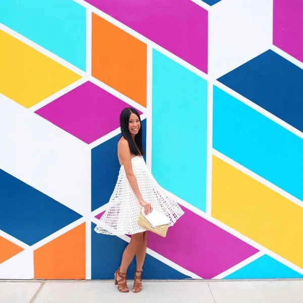 Multicolored Rhombus Wall