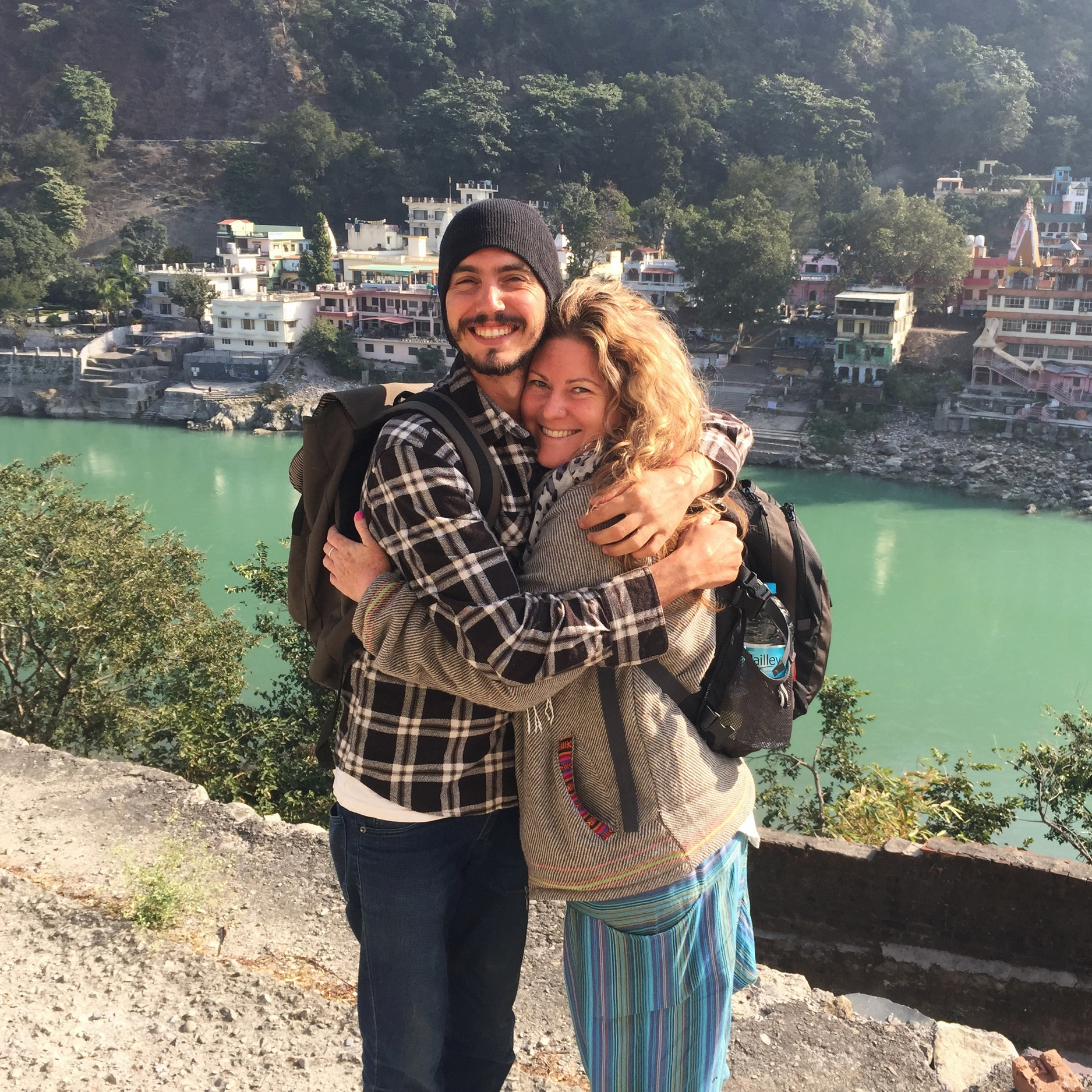 Shelly and Dan are mates from Australia. They bumped into each other in Rishikesh.