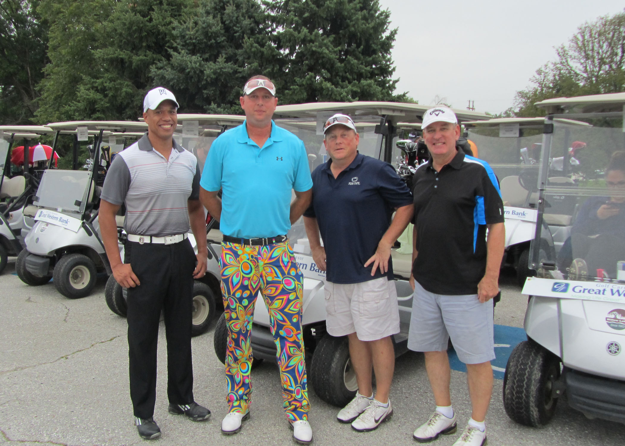 The winning team of the whole tournament also had a member with the "Best Dressed Individual" award! Congratulations Corey Whigham! (Duane Smith, Corey Whigham, Rodney Mills, Dan Hamilton)