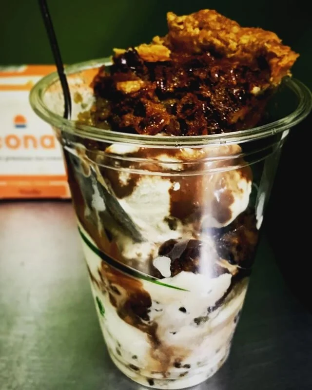 Apparently we&rsquo;re green lighted tomorrow so stop down and indulge!  PIE-faits, slices, brownies and more!  Featuring ice cream from @leonasllc Bring a friend and stop down!