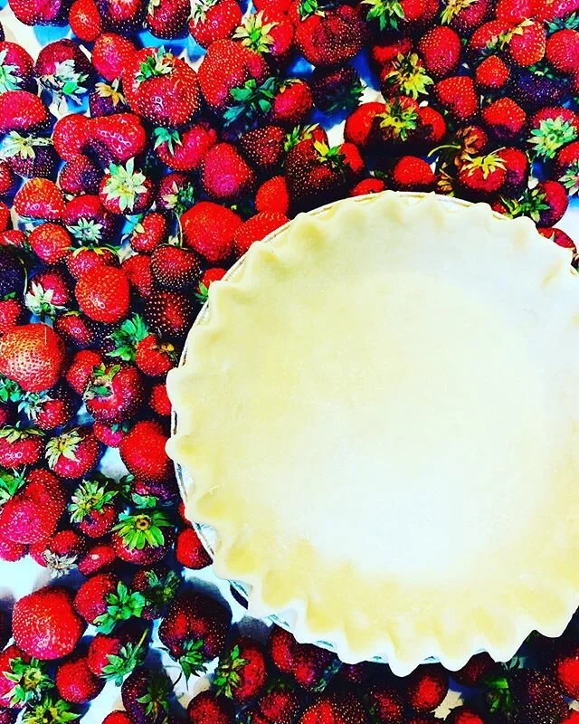 Fresh strawberry and peach pies on the menu for this weekend. Order now for a Friday pickup!  Check the link in our bio for the full menu.