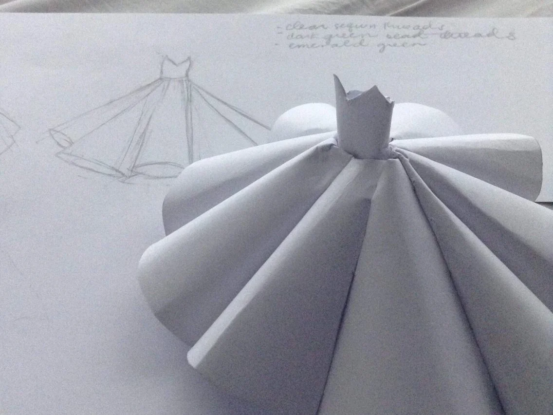 Ciara Gan's ball gown design. Courtesy of Ciara Gan