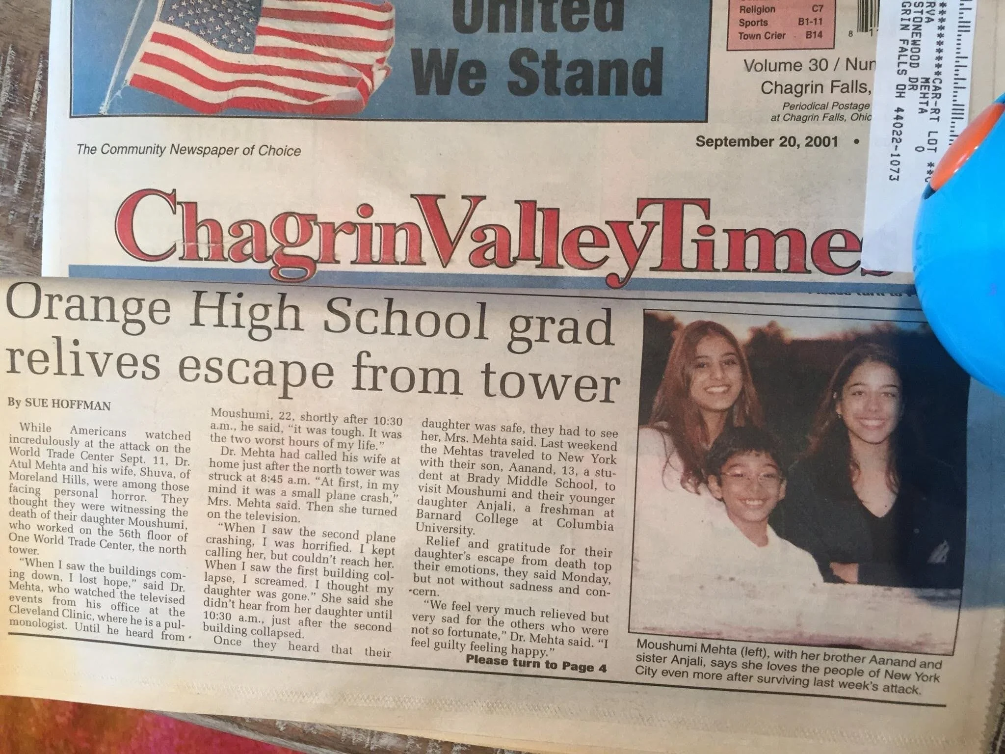 “Stay Calm, Keep Moving.”: The Firefighter that Saved my Life on 9/11