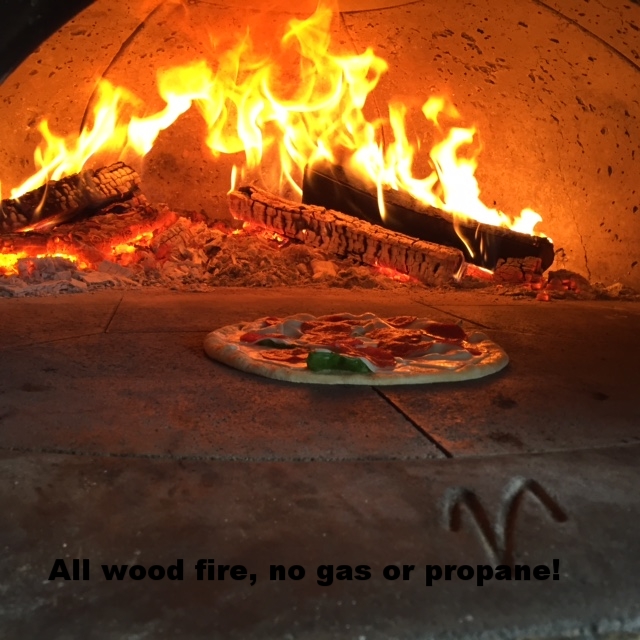 All wood fired, no propane!