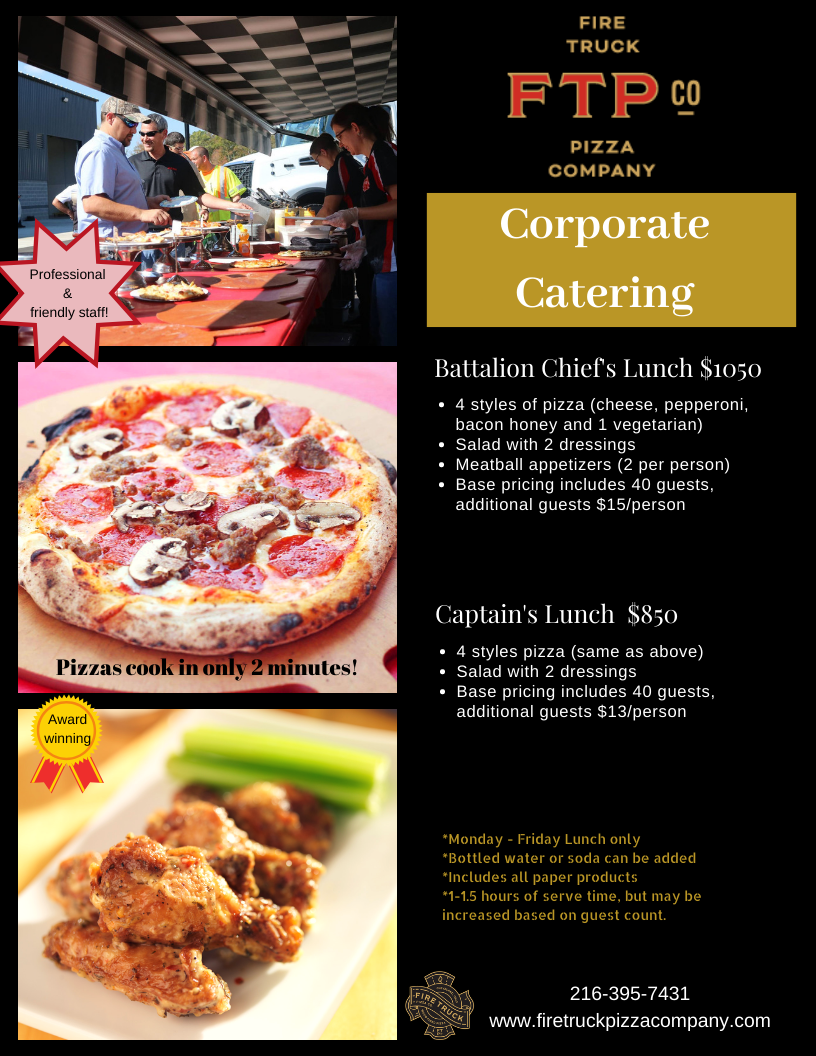 Columbus Pizza Food Truck Fire Truck Pizza Company