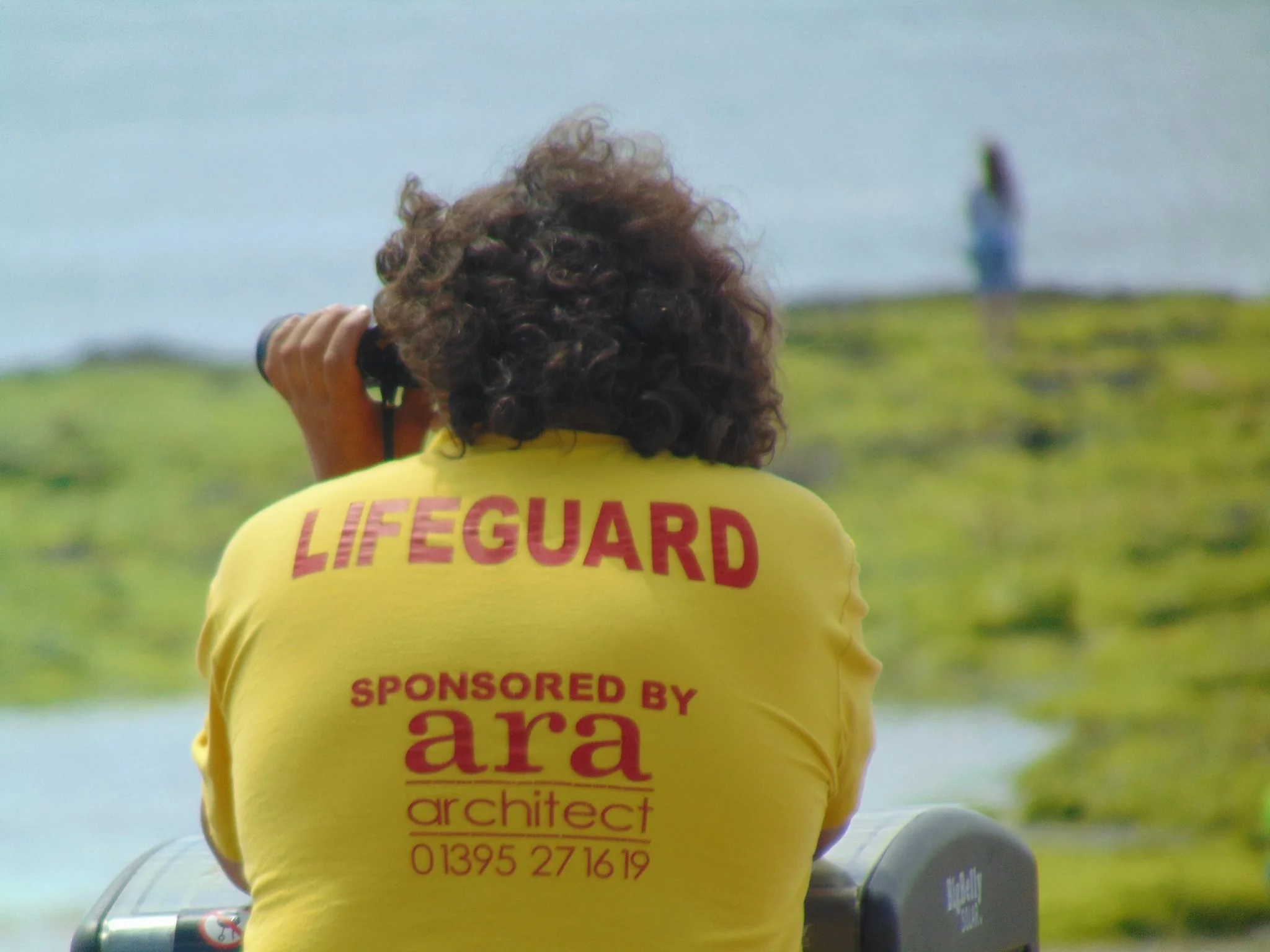 Lifeguard keeping watch.