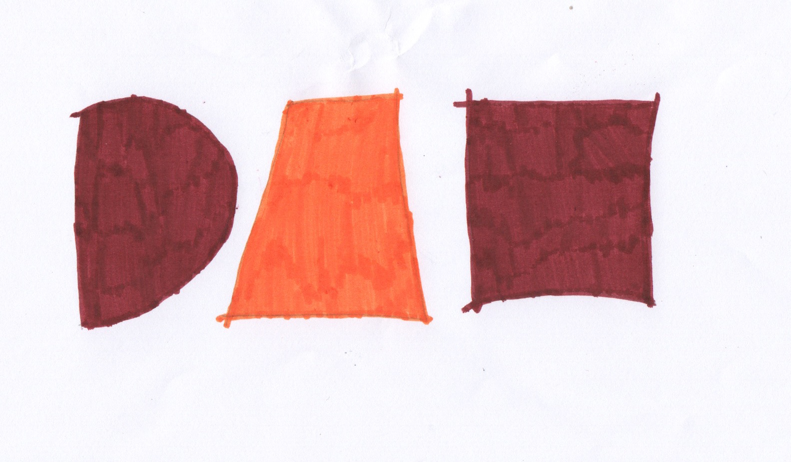 Design idea: Reducing the letters of the brand down to basic shapes.