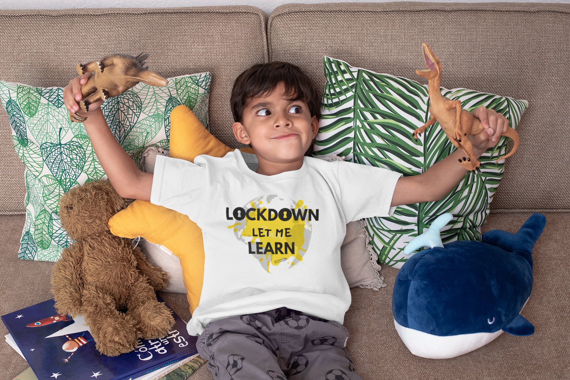 Design a 'lockdown' themed t-shirt