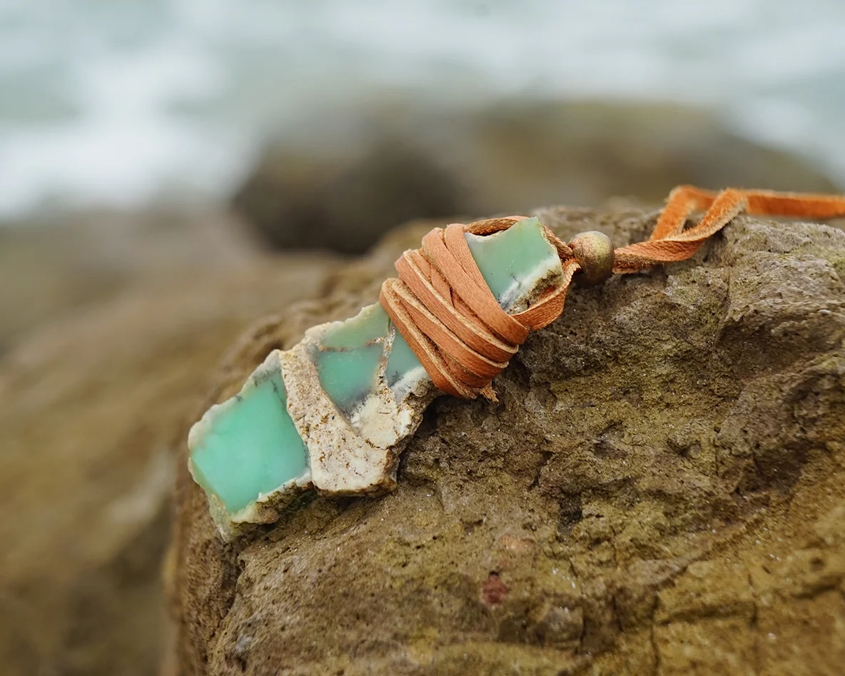 chrysophase necklace