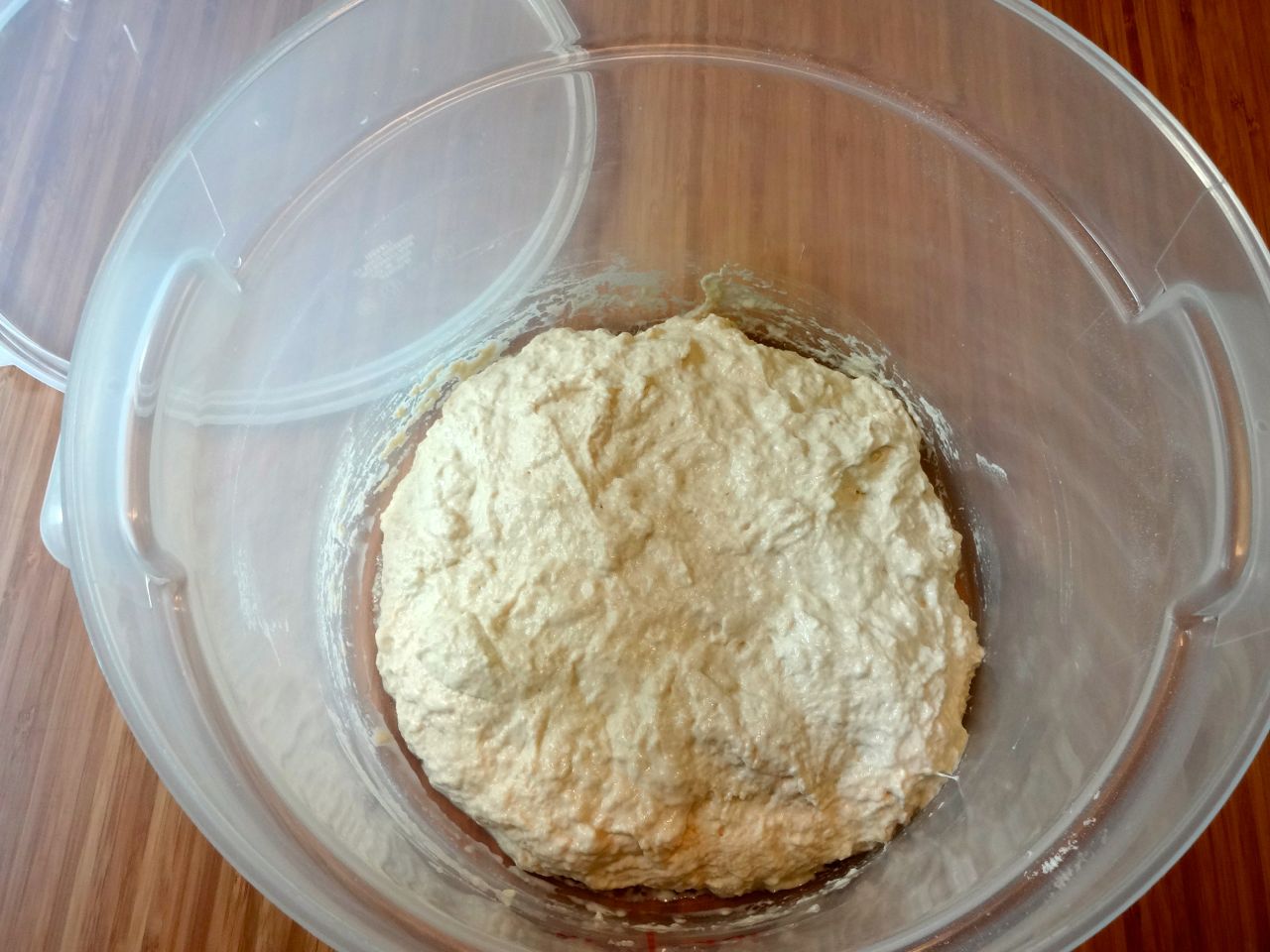 2. mix the dry, add water, and mix until the dry clumps are gone cover and ferment 12 - 18 hours at room temp find a warm spot if the house is cold