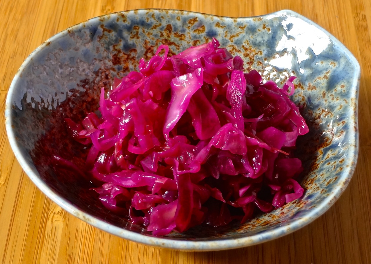 it came out red (magenta) but it was purple when I labeled it it tastes really good!