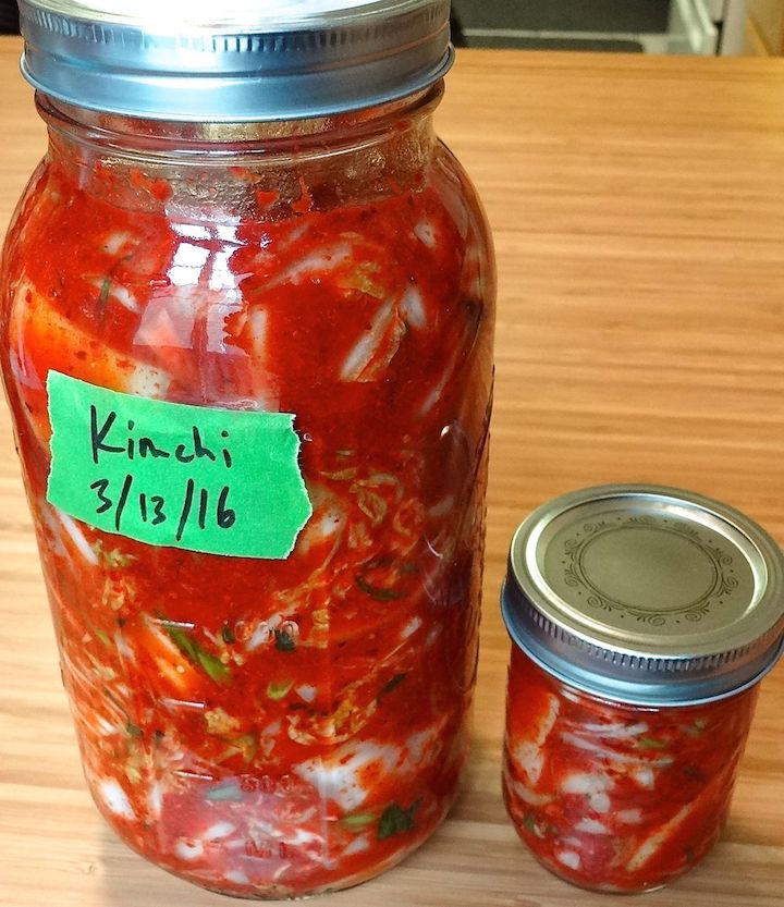 5. it didn't all fit into one jar but no big deal the little jar kimchi tasted just as good