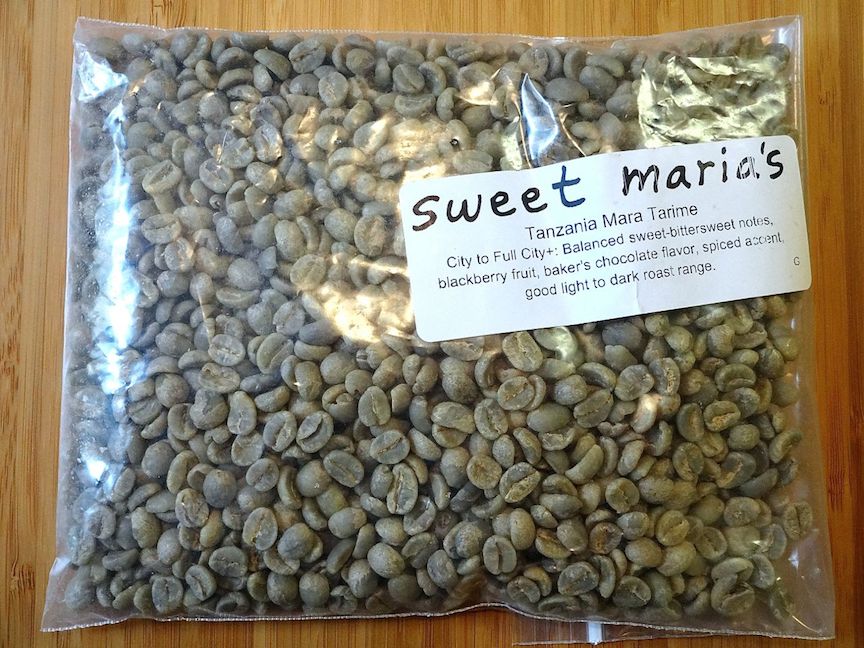 High quality beans from Sweet Maria's