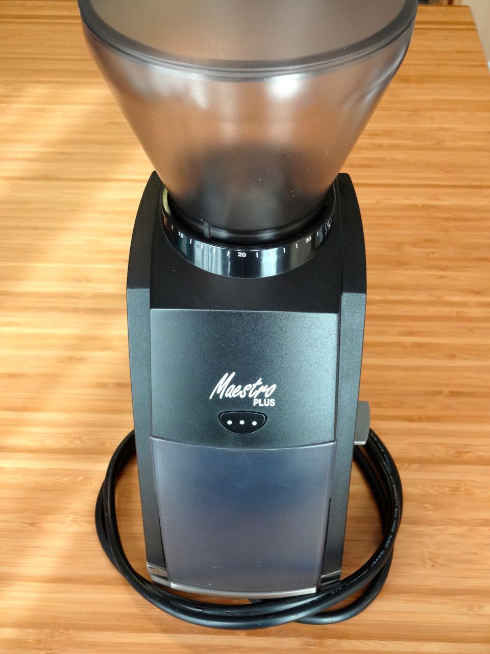 Burr grinder is nice to have