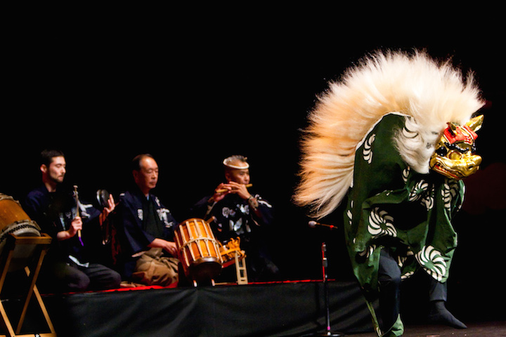 Eien Hunter-Ishikawa website shishimai lion dance at north american taiko conference kyosuke suzuki saburo mochizuki kenny endo