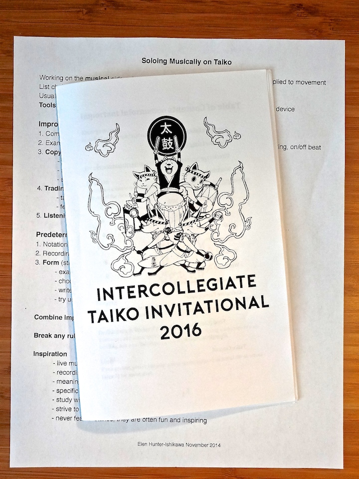 intercollegiate taiko invitational 2016