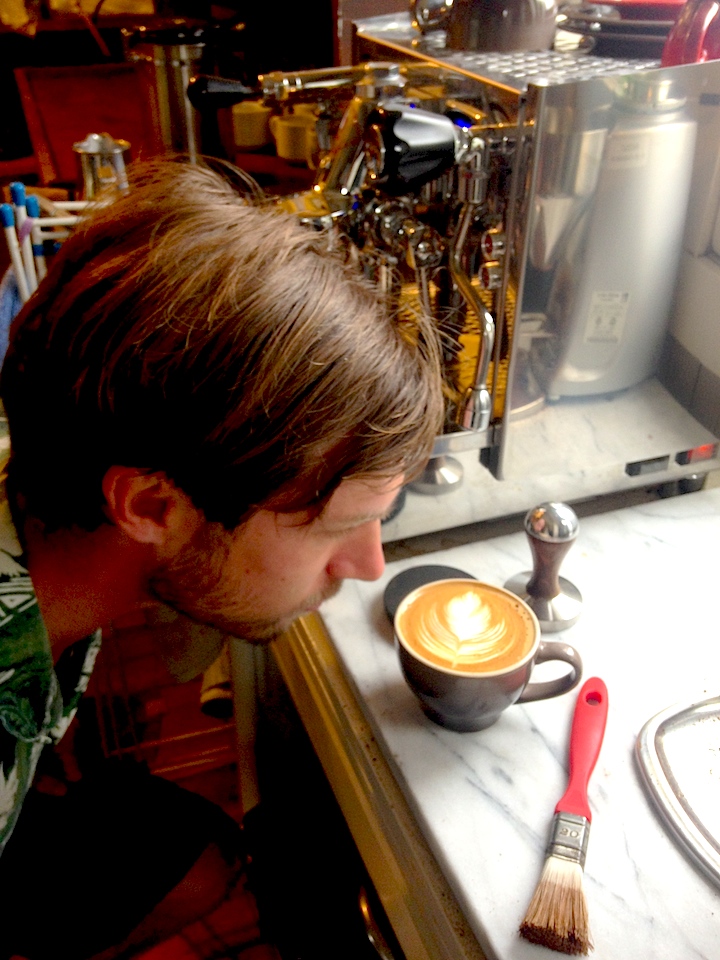 Kyle with coffee