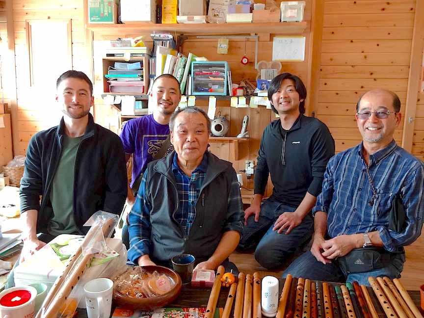 2013 visit to Ranjo workshop, with Shoji, Maz, Yasuo