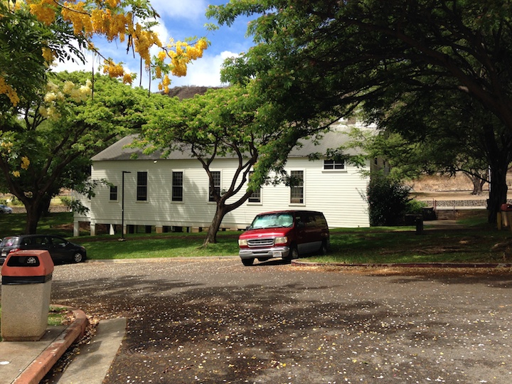 Arriving at KCC chapel for a last-minute performance request