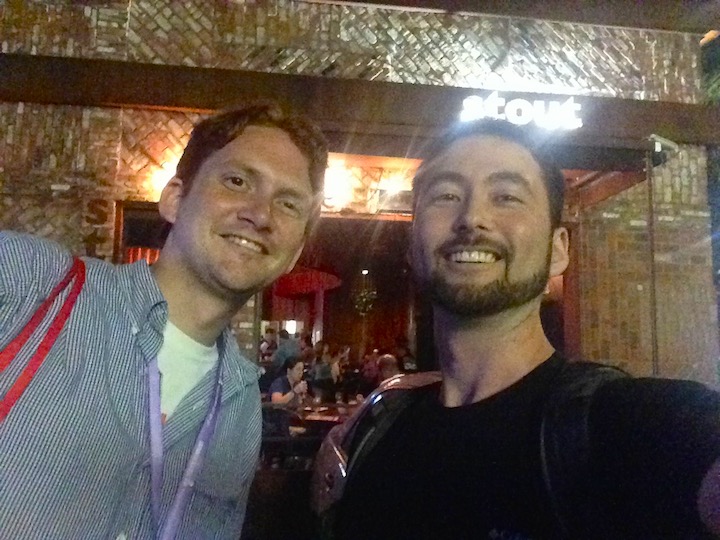 With Mike Penny in Hollywood, July 2016