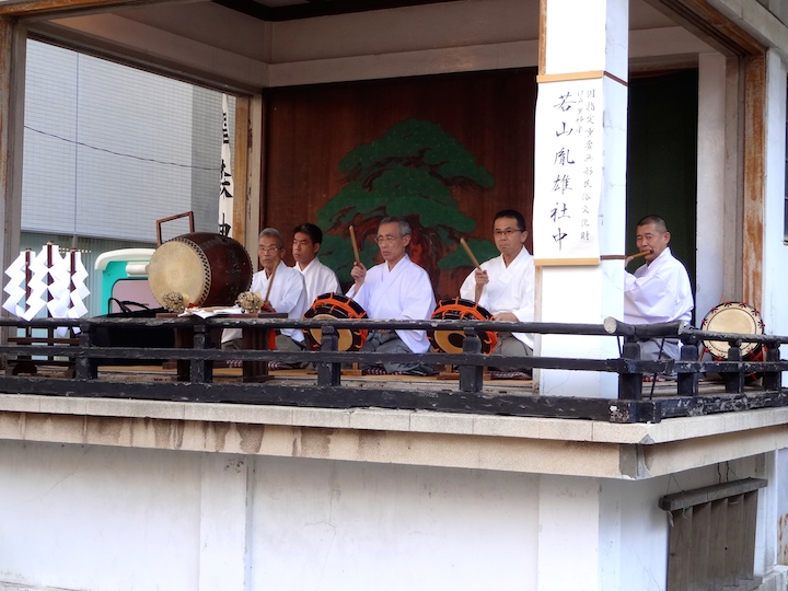 Wakayama Shachu performing Edo Matsuri Bayashi (Hitoppayashi)