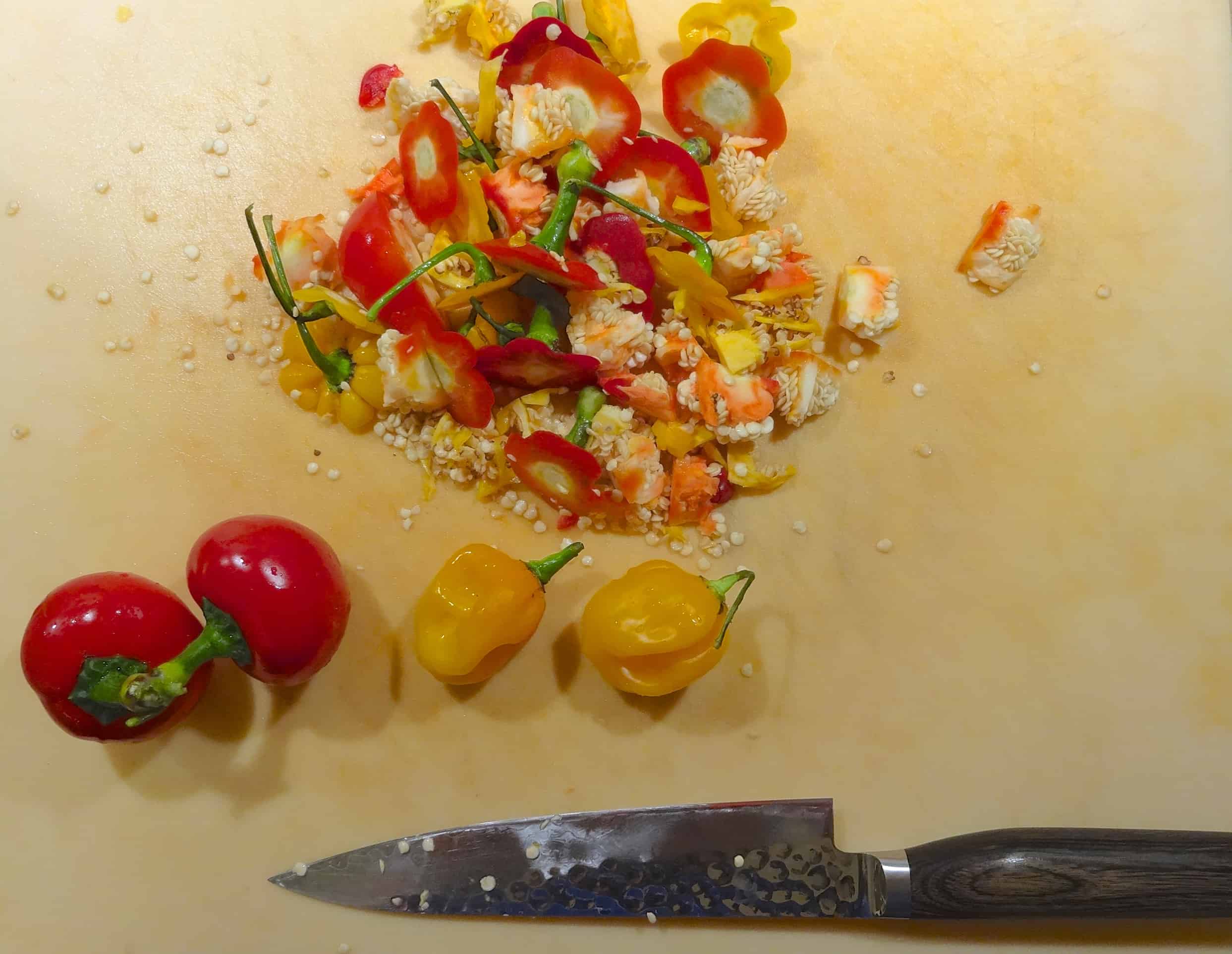 warning: there are chile fumes during processing