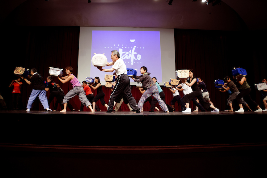 Shishimai demonstration after the 2011 Summer Taiko Institute
