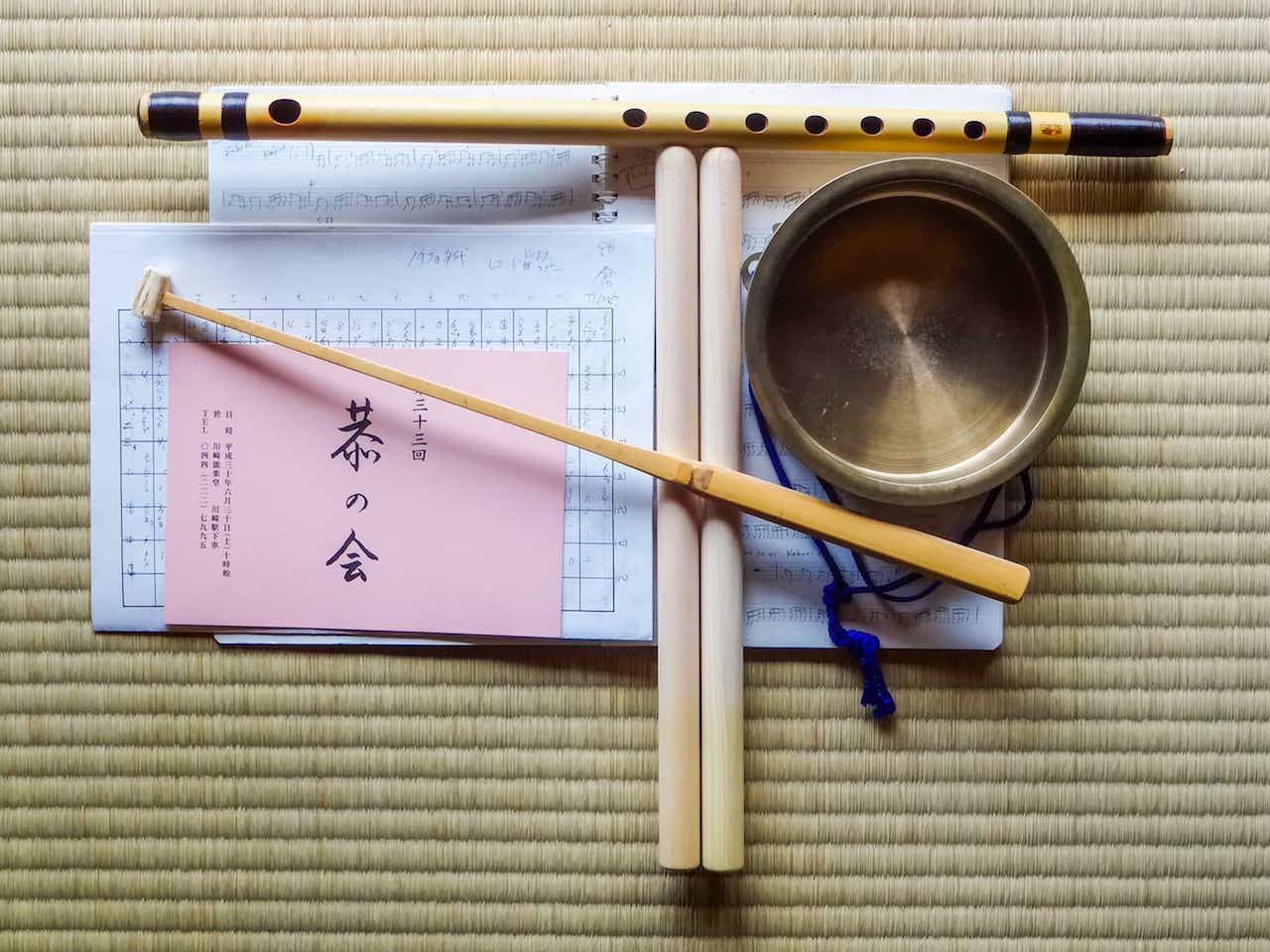 Edo Bayashi practice materials during my 2-week Tokyo intensive