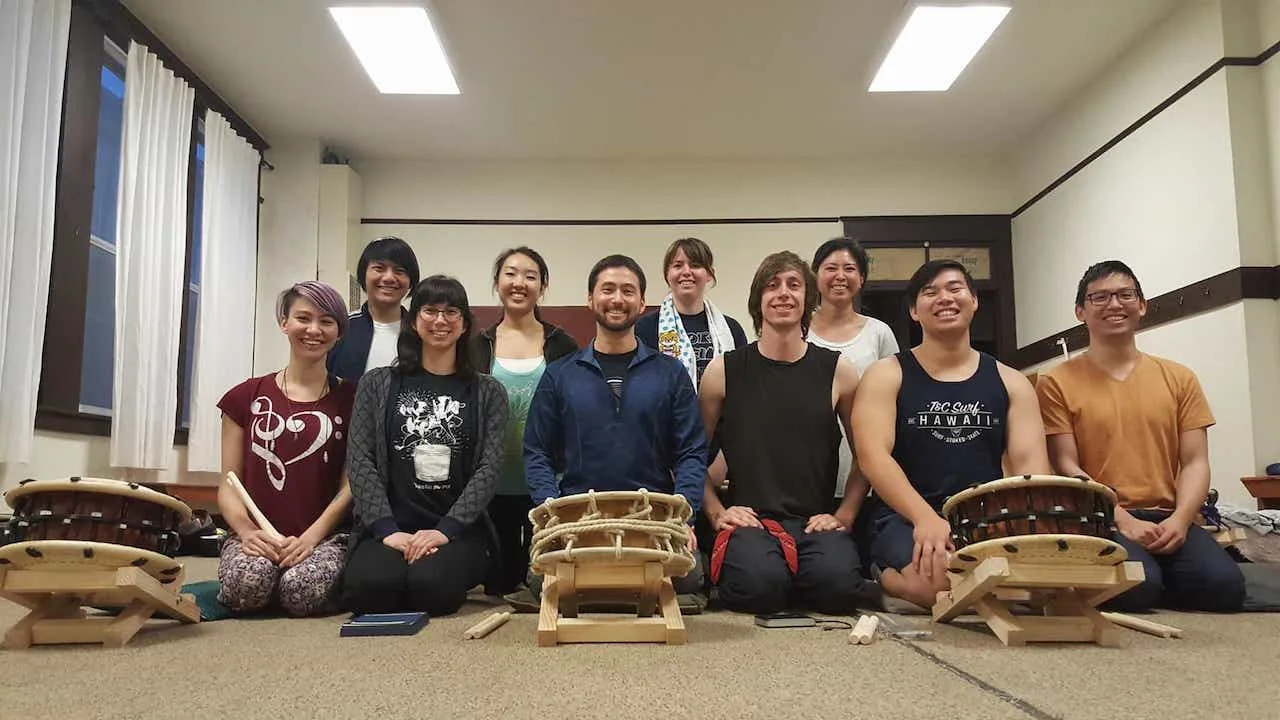 Edo Bayashi workshop in Seattle with Dekoboko Taiko