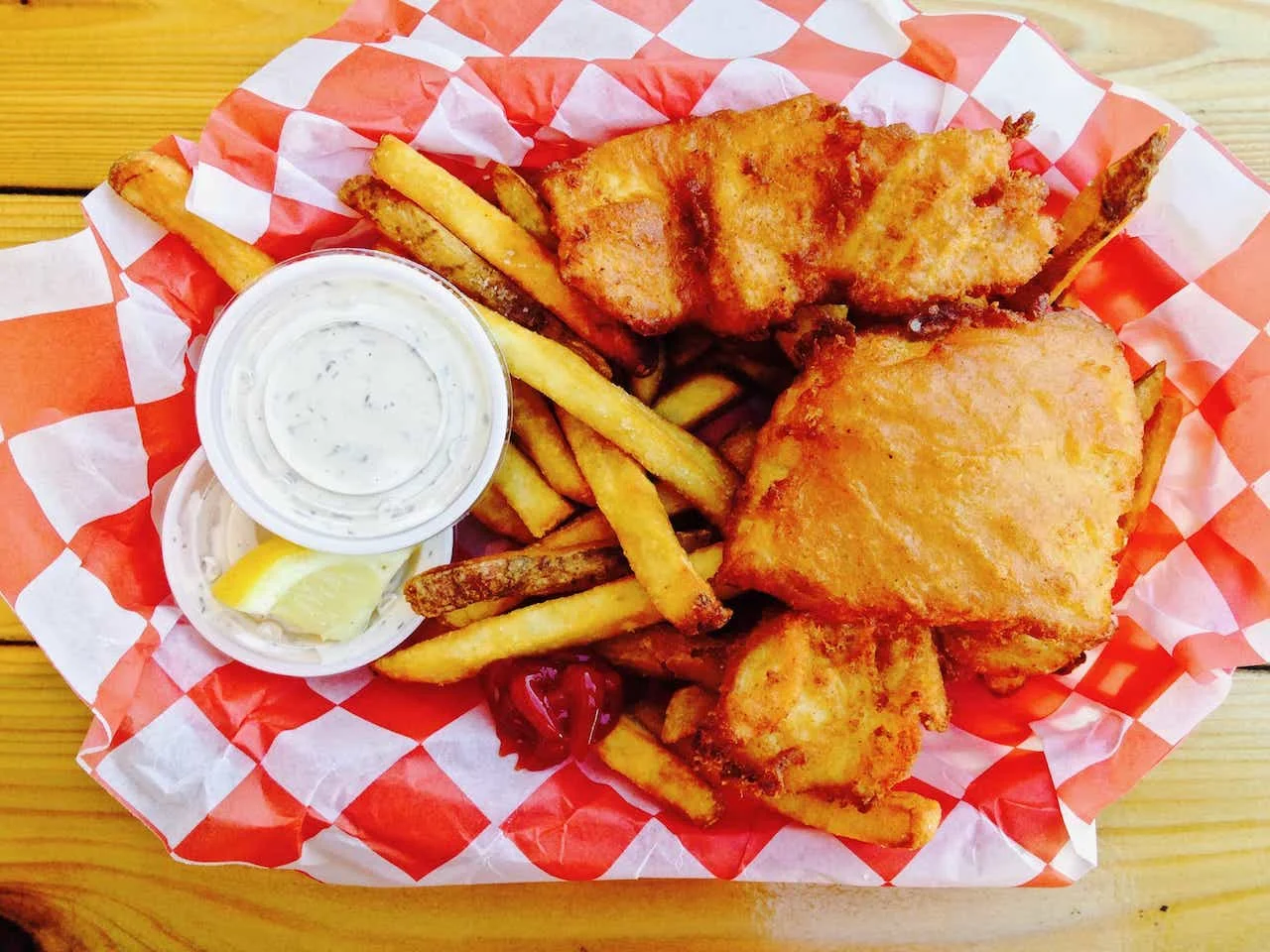 Fish and Chips at Portland Fish Market