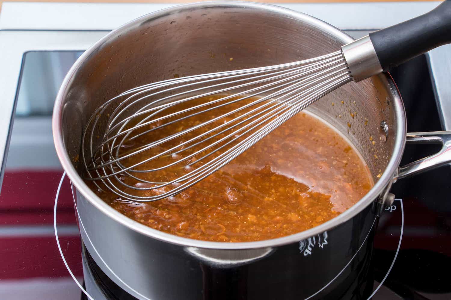 Turn off heat and add miso and sugar