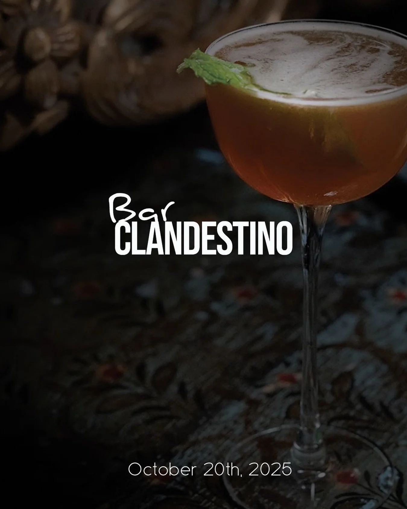Bar Clandestino returns this October 20th.
A secret night, a cocktail menu &mdash; and you&rsquo;re invited. Doors open at 6 PM.

#almacocinalatina #restaurant #baltimore