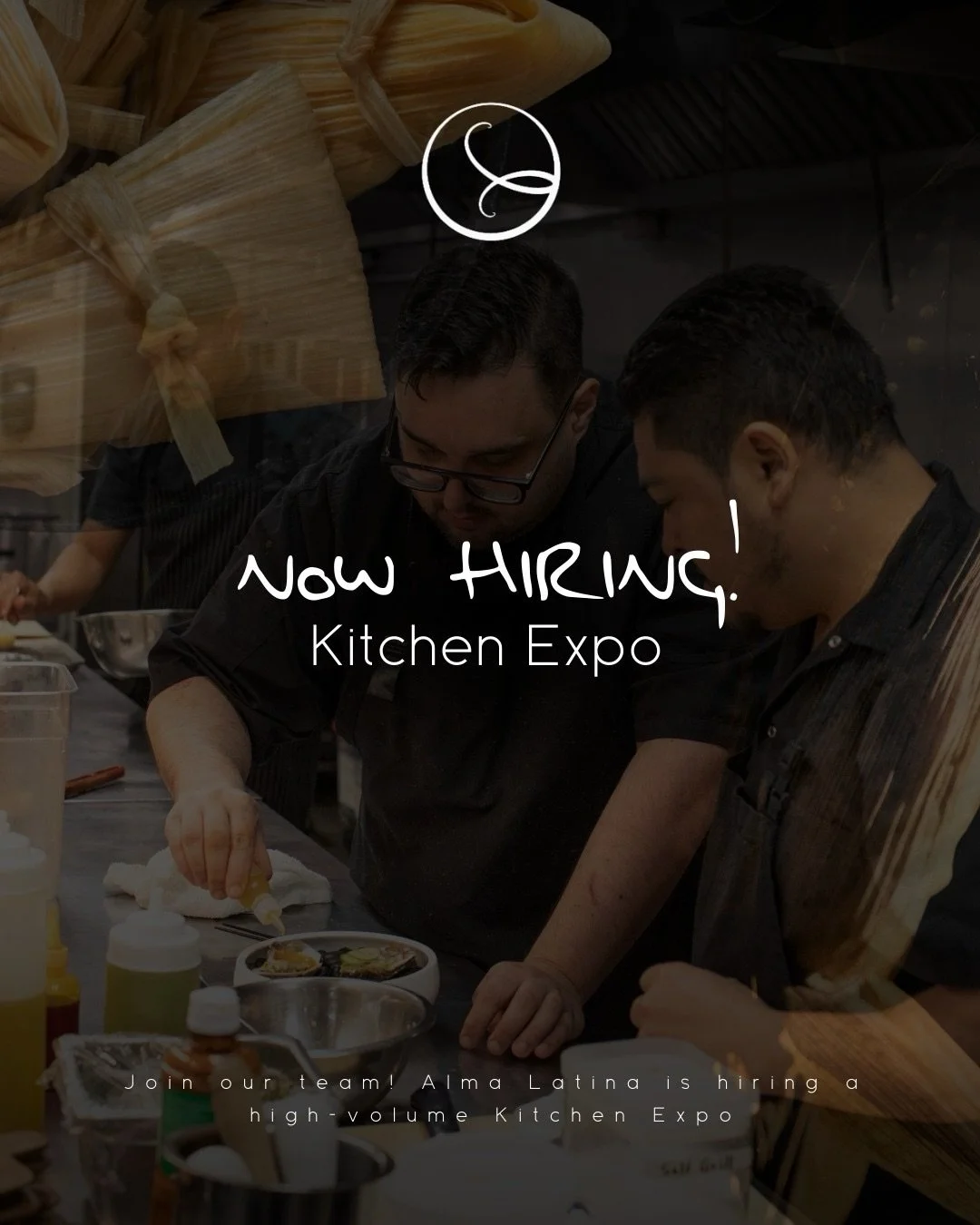 There&rsquo;s something special about the rhythm of a kitchen&hellip; the focus, the precision, the teamwork.

At Alma Cocina Latina, we&rsquo;re looking for someone who understands that energy, someone who moves with purpose, cares about every detai