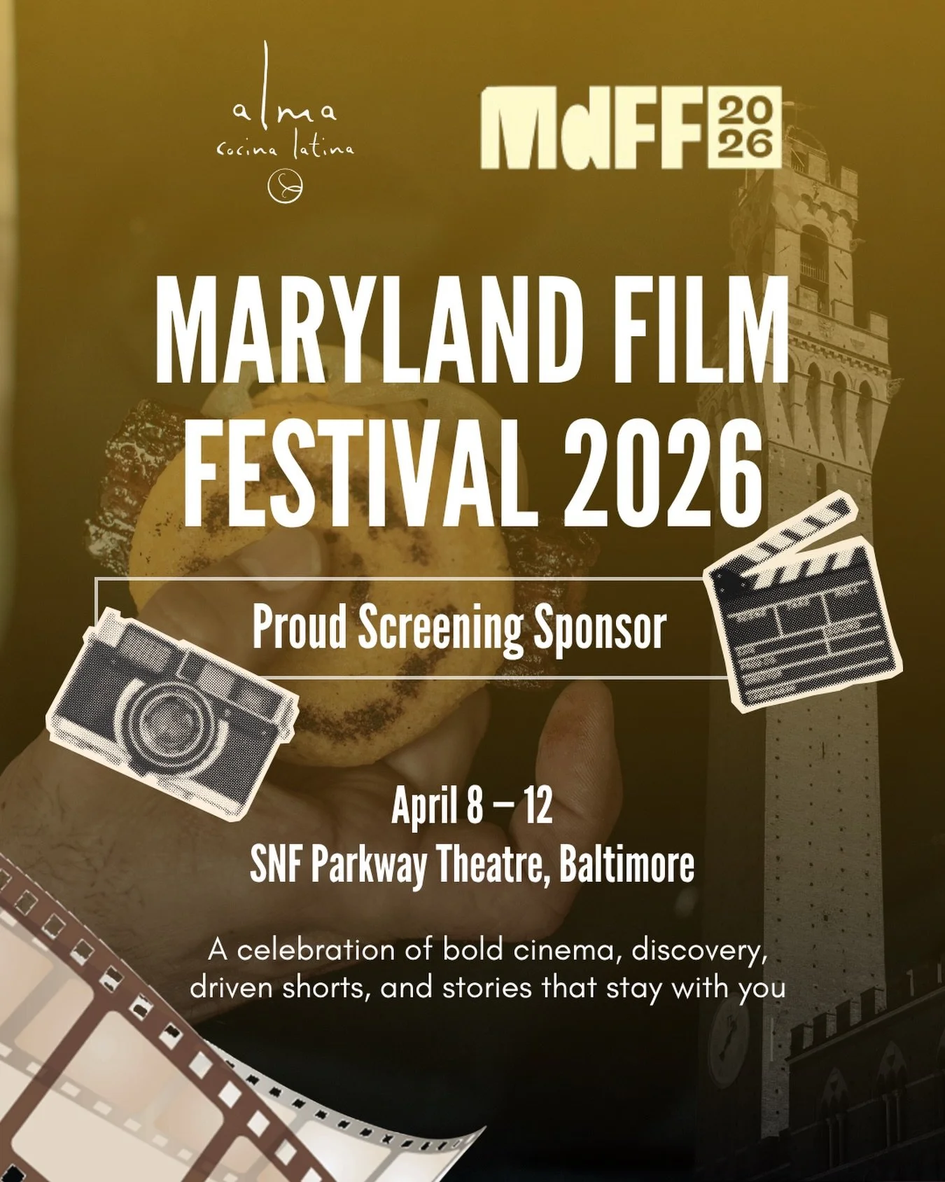 Baltimore is calling&hellip; and this week, it&rsquo;s all about film 🎬 @mdffparkway 

We&rsquo;re proud to be a Screening Sponsor of the 27th Maryland Film Festival, happening April 8 through 12 at the iconic SNF Parkway Theatre and venues across t