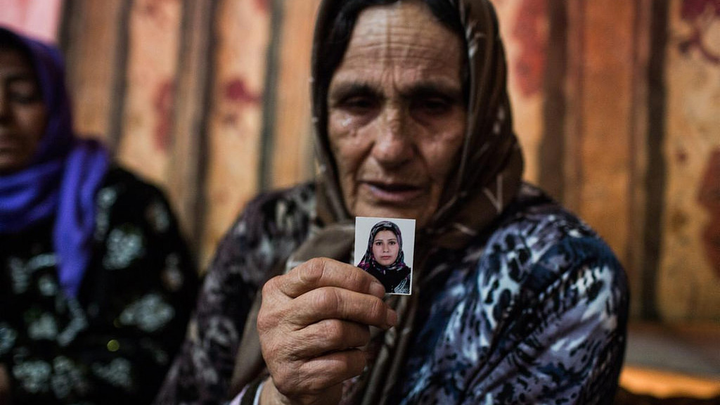 Jalila's daughter-in-law, Amal died while giving birth. “We took her to the hospital and there was nothing wrong with her. After the birth, they showed us the babies but they didn’t bring Amal out." UNHCR/A. McConnel